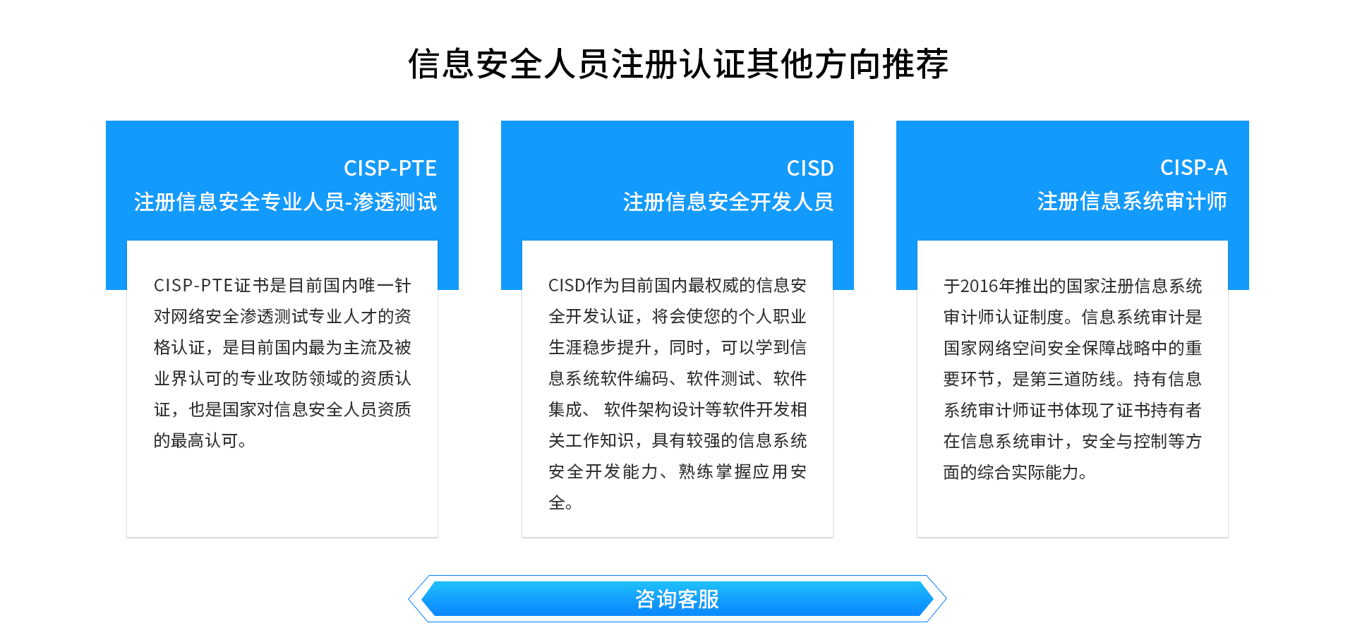 信息安全人员注册认证推荐